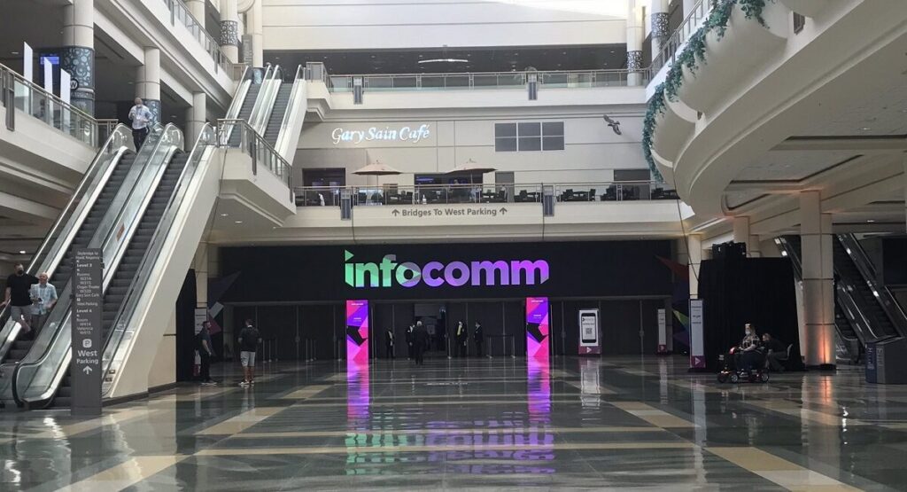 The front entrance to InfoComm2021