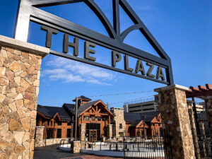 The entrance to The Plaza at Gateway Park