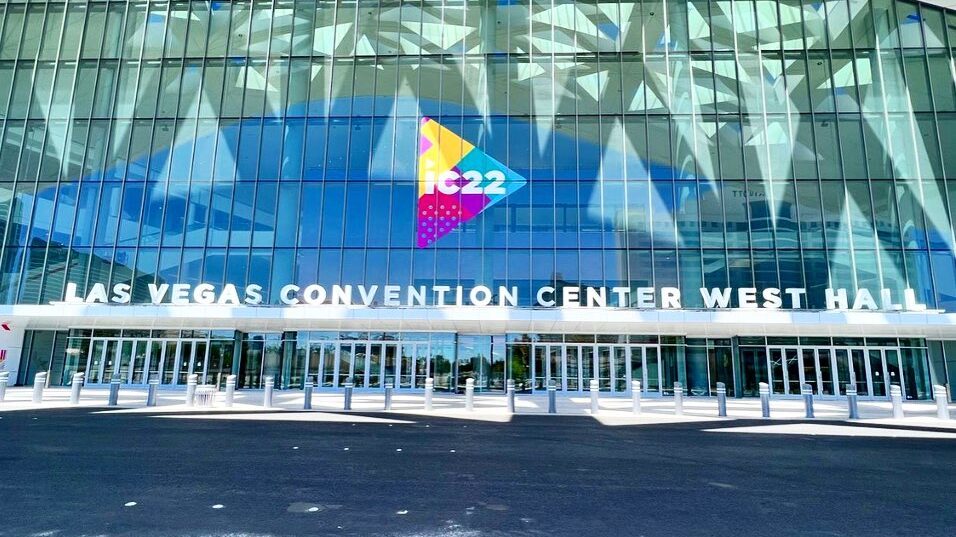 The entrance to InfoComm 2022 at the Las Vegas Convention Center.